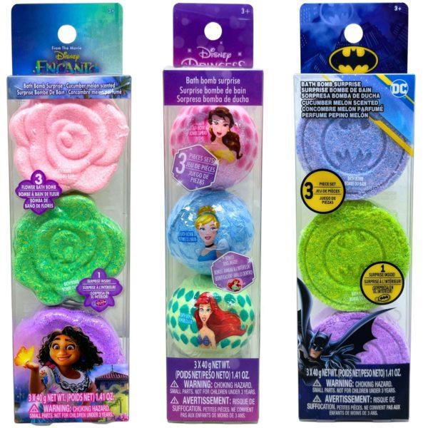 3 Count Bath Bombs In Assorted Licenses image