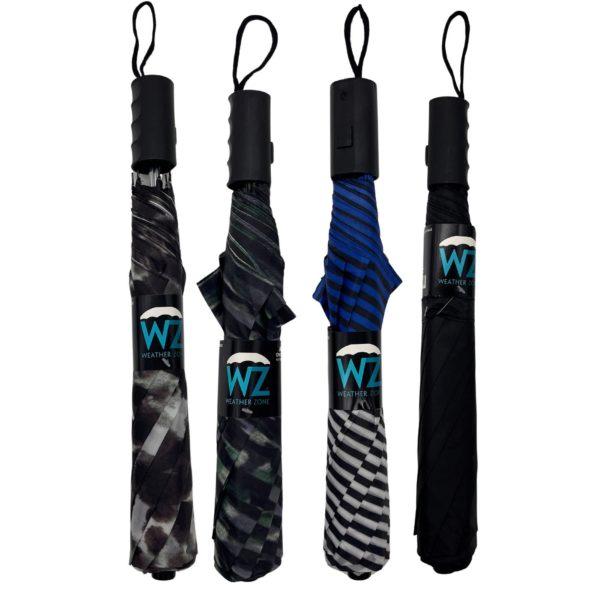 Weather Zone 39" Folding Umbrella With Push Open Button In Assorted Prints image