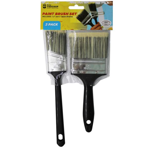 2 Pack Nylon Bristle Paint Brush Set image