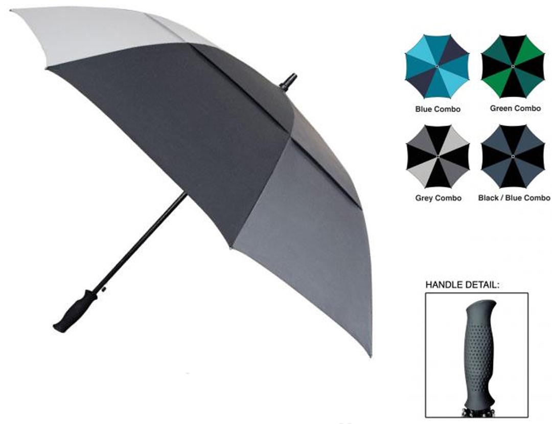 Skytech 60" Arc Double Canopy Automatic Folding Golf Umbrellas image