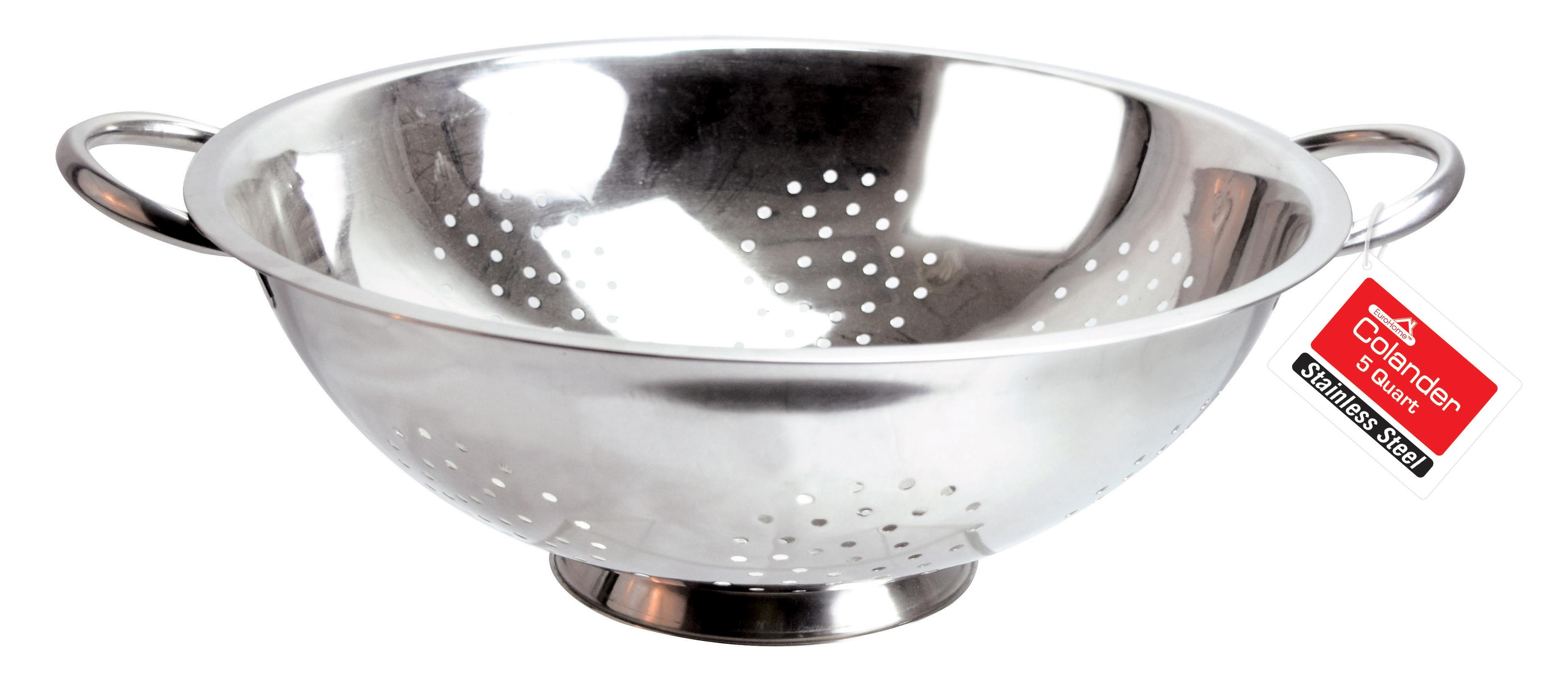 5 Qt. Stainless Steel Colander Strainer image