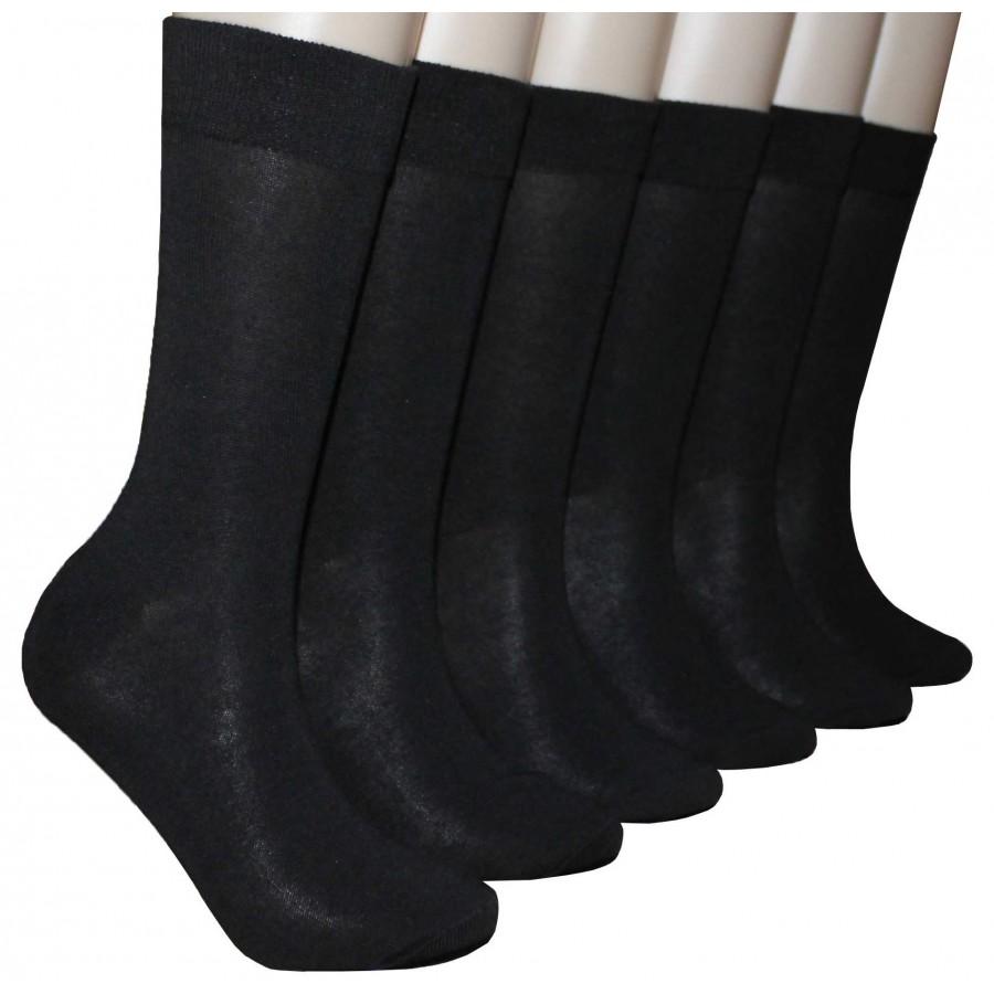 Men's Novelty Crew Socks - Black - Size 10-13 image