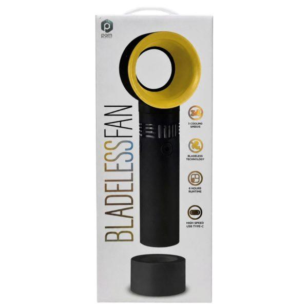 Pom Gear Bladeless Fan In Gold & Black image