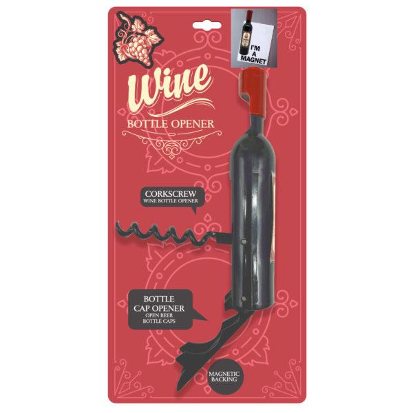 Wine Bottle Shaped Corkscrew And Can Opener image