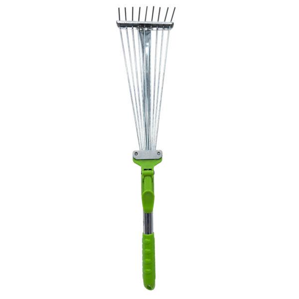 Adjustable Garden Leaf Rake 21" To 29" image