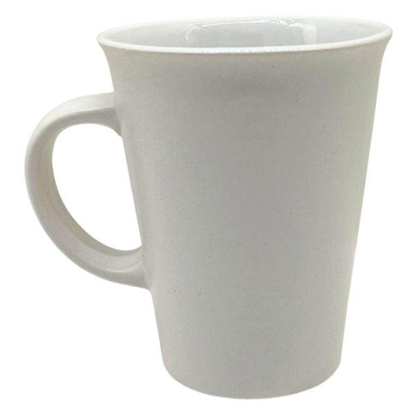 14 Oz White Matte Ceramic Coffee Mug image