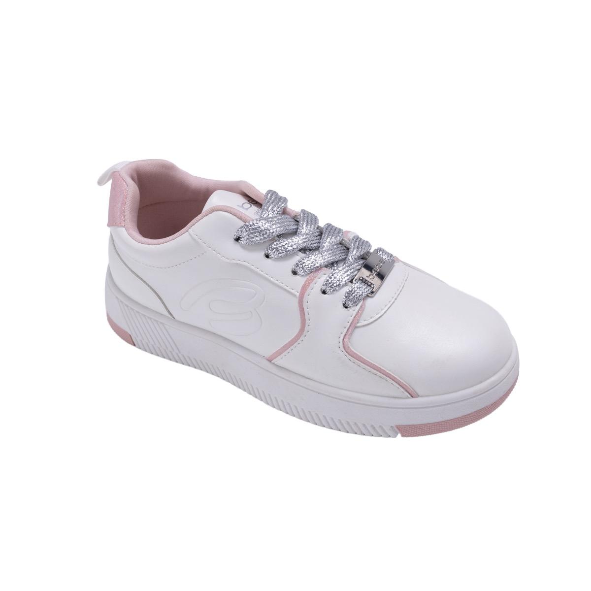 Bebe Girl's Low Top Sneakers w/ Embossed Script B image
