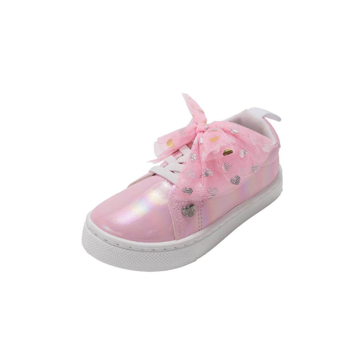 Bebe Toddler Girl's Low Rise Sneakers w/ Tulled Bow image