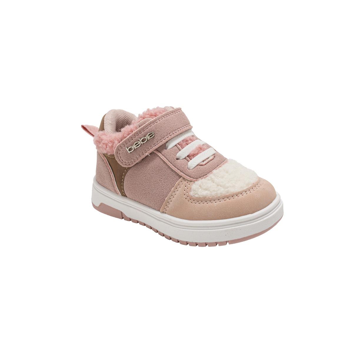 Bebe Toddler Girl's Low Rise Sneakers w/ Bebe Plate & Sherpa Upper image