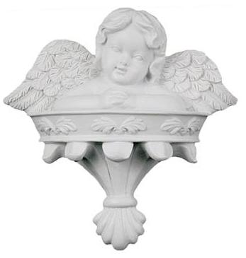 Angel on Balcony Poly Resin Plaque image