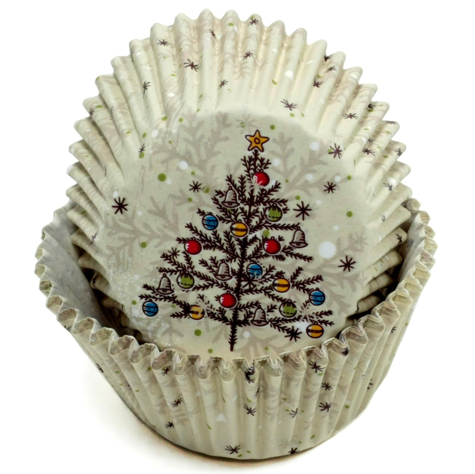 Christmas Tree Baking Cups - 50-Pack image