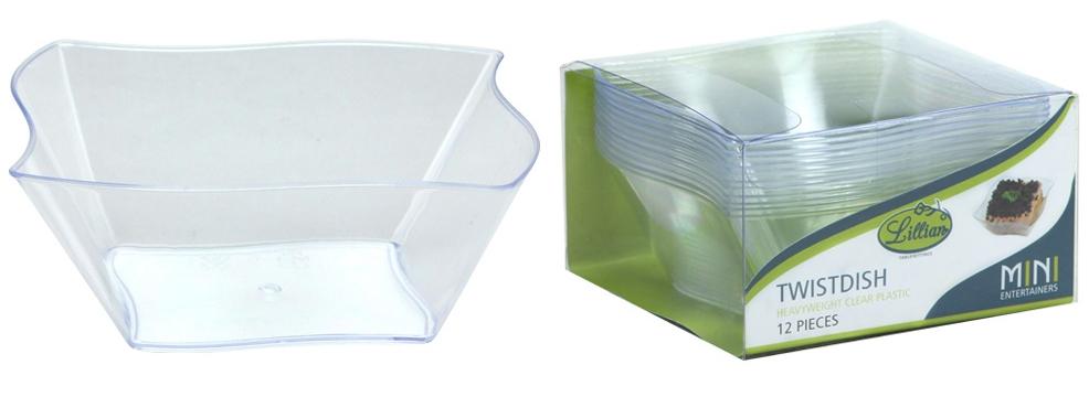 Mini Twistdish - 12-Packs - Clear - Lillian image