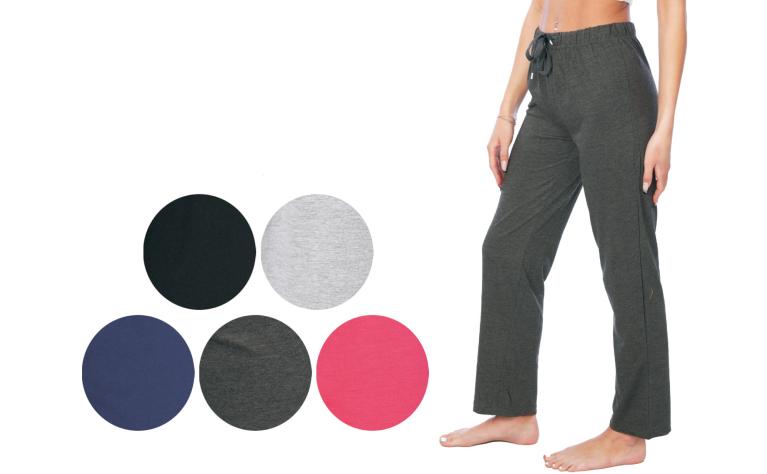 Women's Printed Pajama Pants - Solid Colors image