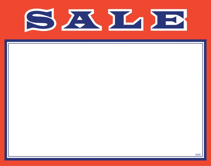 Economy Sign Cards SALE (7in. x 11in.) - #ESS11 image