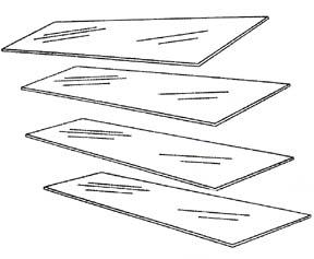 Tempered Glass Shelves - 12in. x 44in. - #GL1244 image
