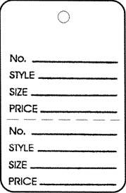 Small 2 Part Clothing Tags - #SMTAGW image