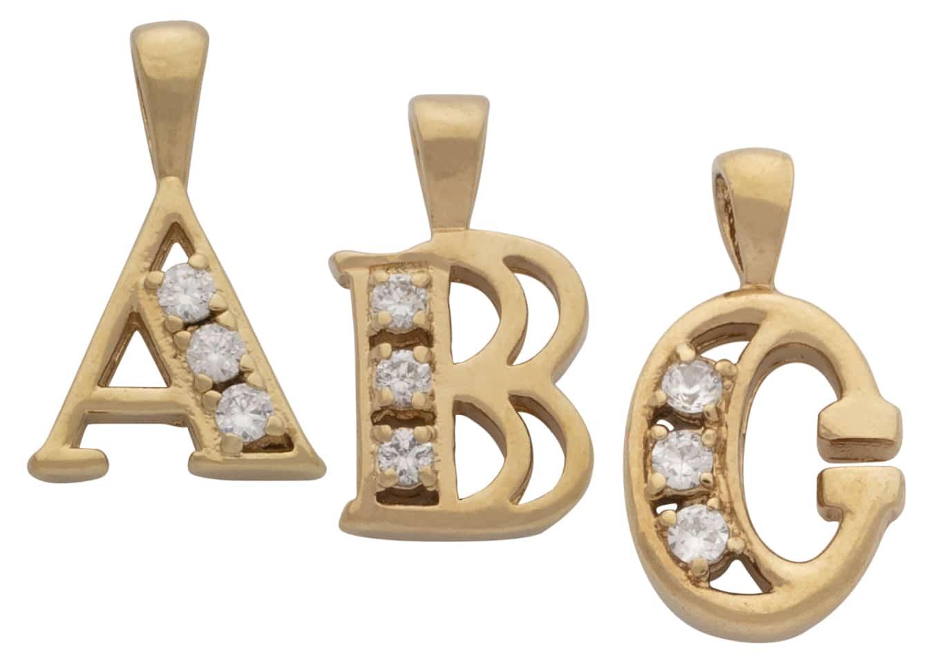 S-0200 | Small CZ Initials (A thru Z) image