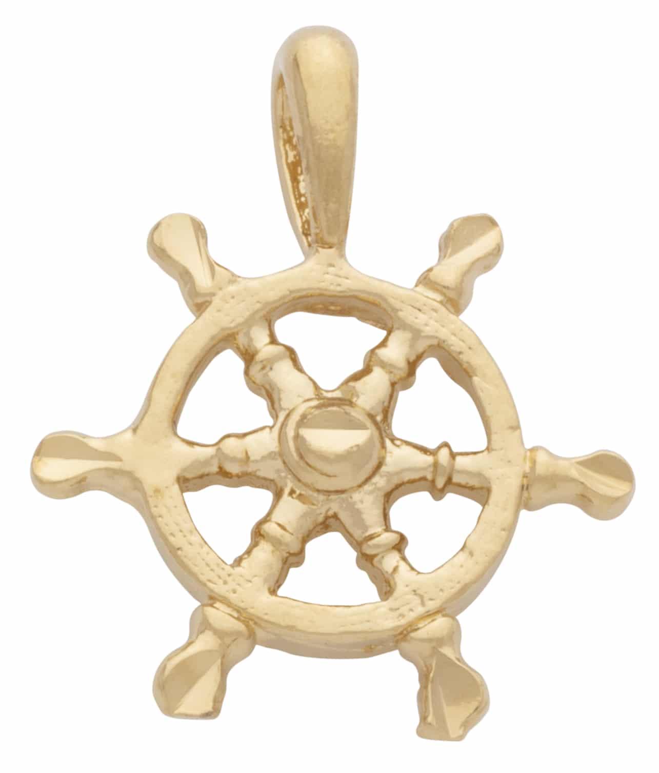 N-016 | Small Ship's Wheel Charm