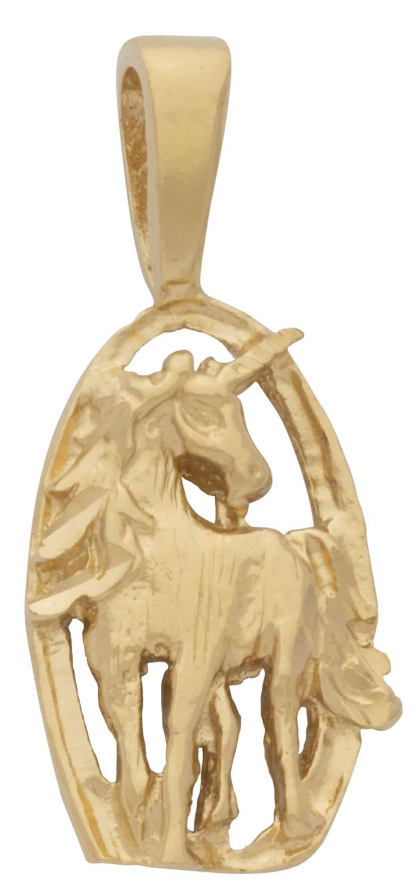 U-012 | Posing Unicorn Oval Charm