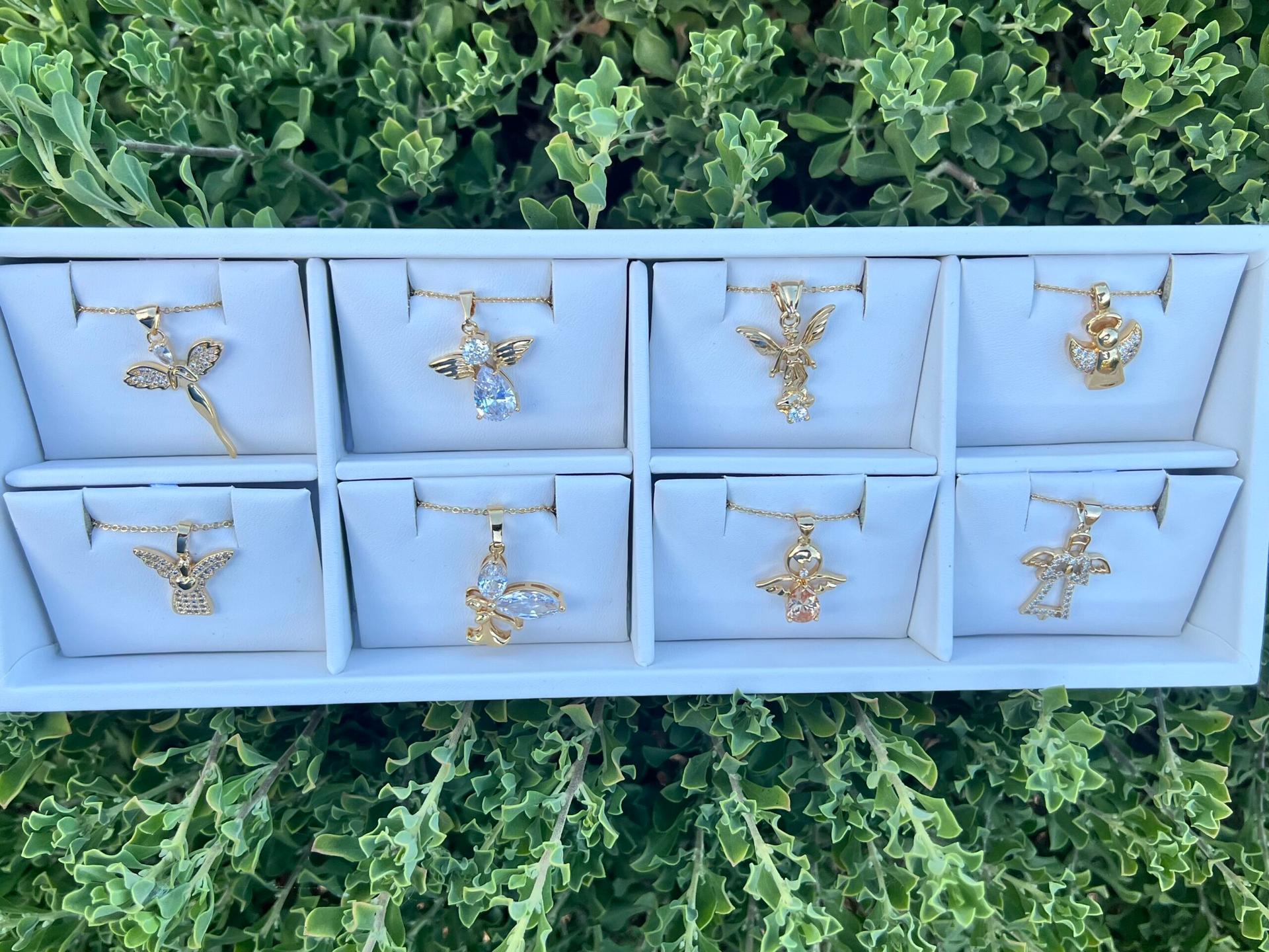 8 CZ Angel Pendant & Chain | Collection image