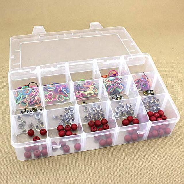Skywin 15 Slot Snack/Utility Tray - Clear - Fun & Functional Snack/Utility Container - Item #8602 image