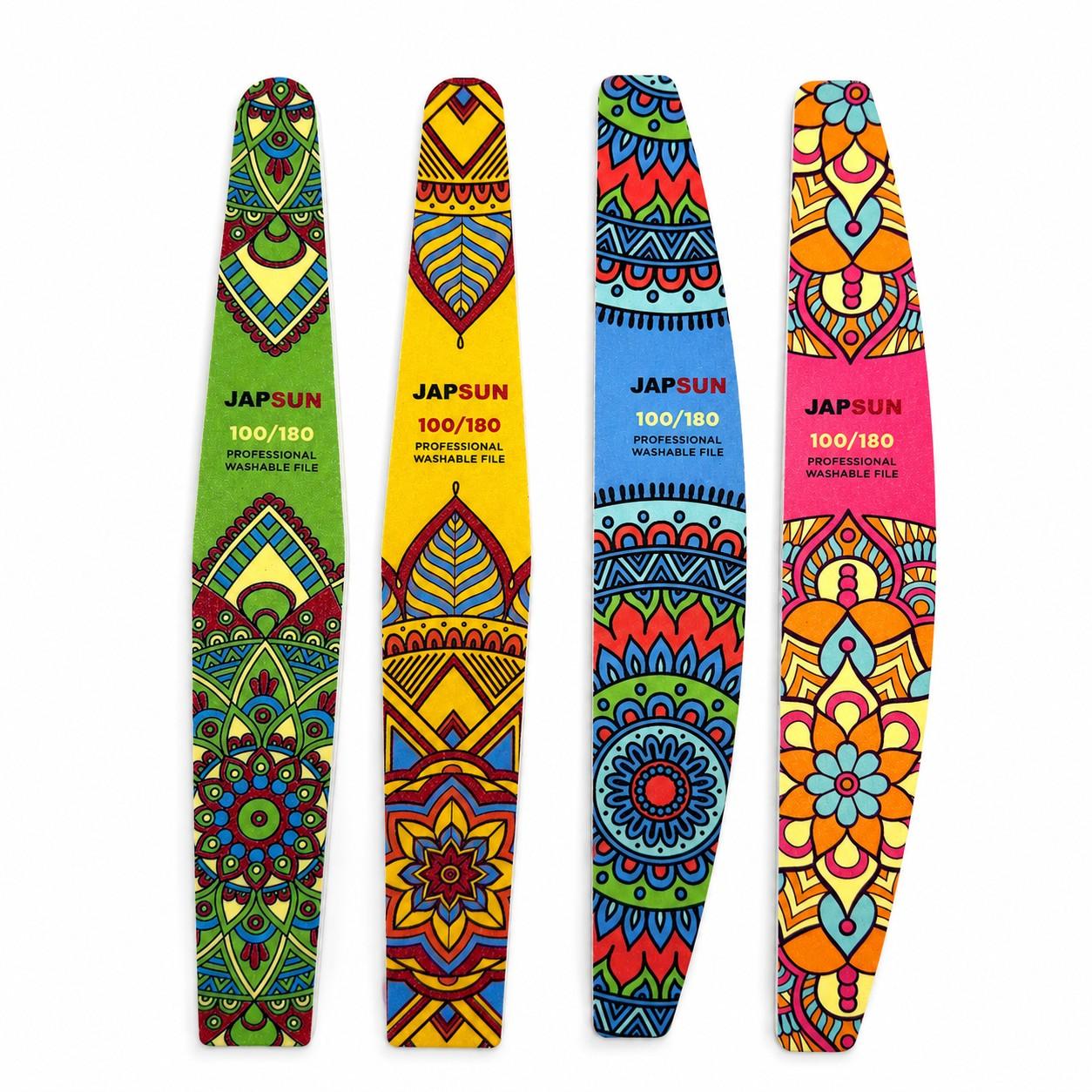 10 Packs - JAPSUN Professional Washable Nail Files - Assorted Designs - Item #9164 image