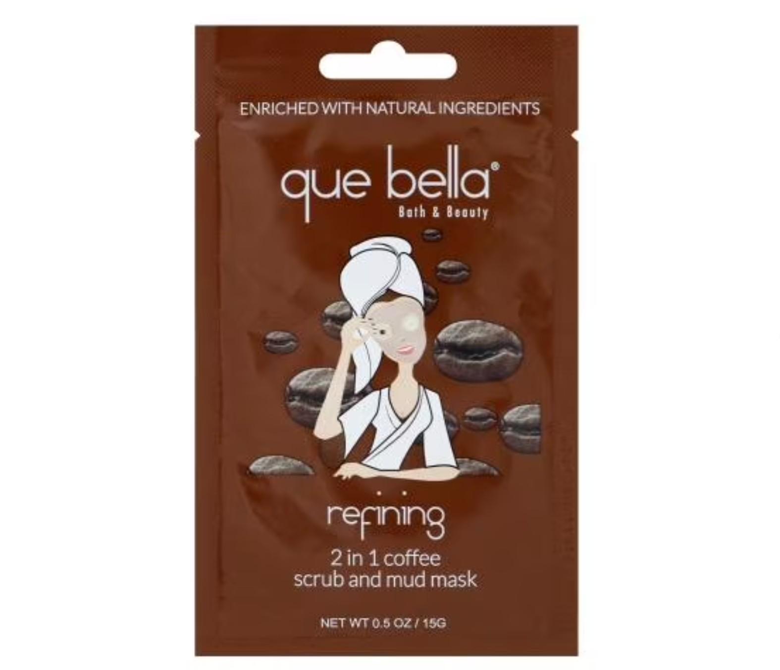Que Bella 2-in-1 Coffee Scrub & Mud Mask 0.5oz image