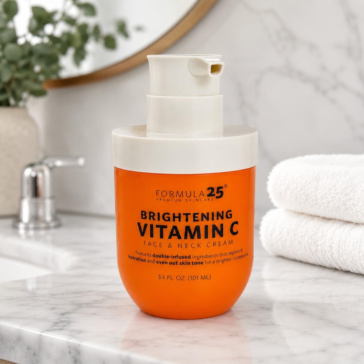 Formula 25 Brightening Vitamin C Face & Neck Cream - 3.4 FL OZ. - Item #9415 image
