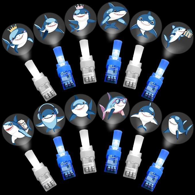 Shark Finger Lights - Glow in the Dark Finger Shark Ocean Themed Lights - Item #9443