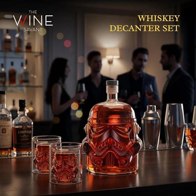 Stormtrooper Galactic Helmet Whiskey Decanter (750ml) Set with 2 Glasses (150ml) - Item #9396 image