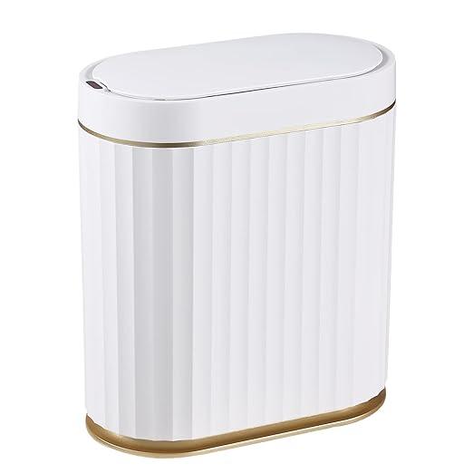 2 Gallon Sensor Trash Can - Automatic Lid - White - Item #9379 image