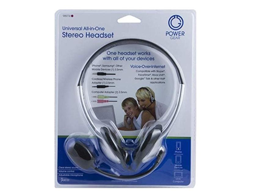 Power Gear Universal Over the Ear Headphones, All In One, Microphone - Item #8609 image