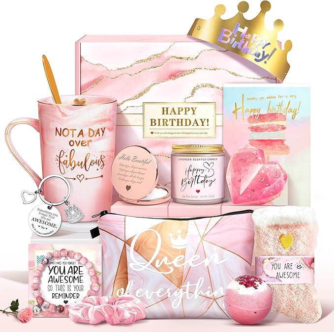 Birthday Gift Set - Not A Day Over Fabulous - Pink Themed - Item #9549