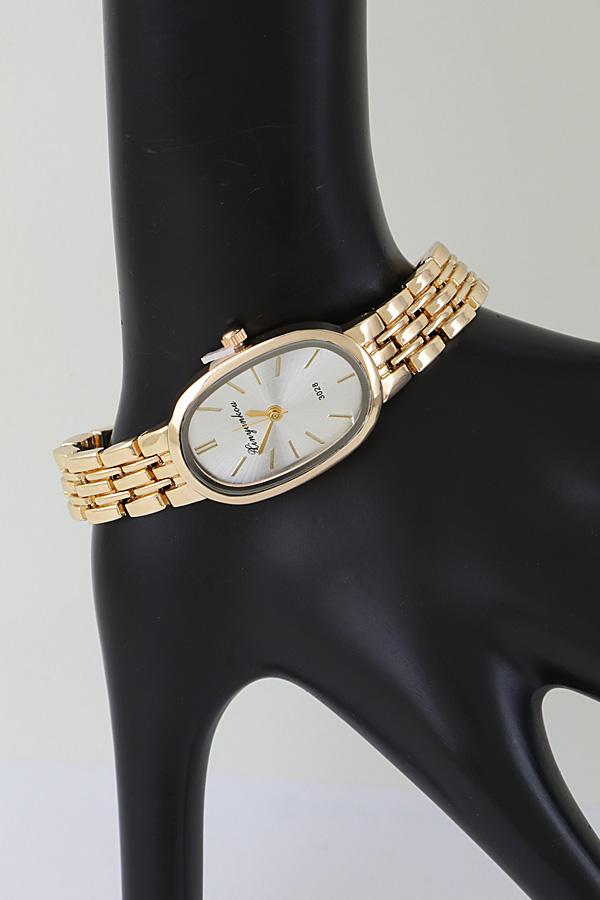 Modern Oval Box Chain Watch