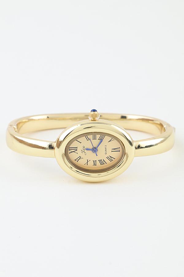 Oval Dial Bangle Watch