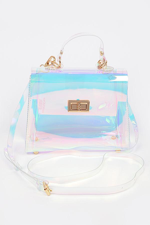 Hologram Transparent Crossbody Bag image
