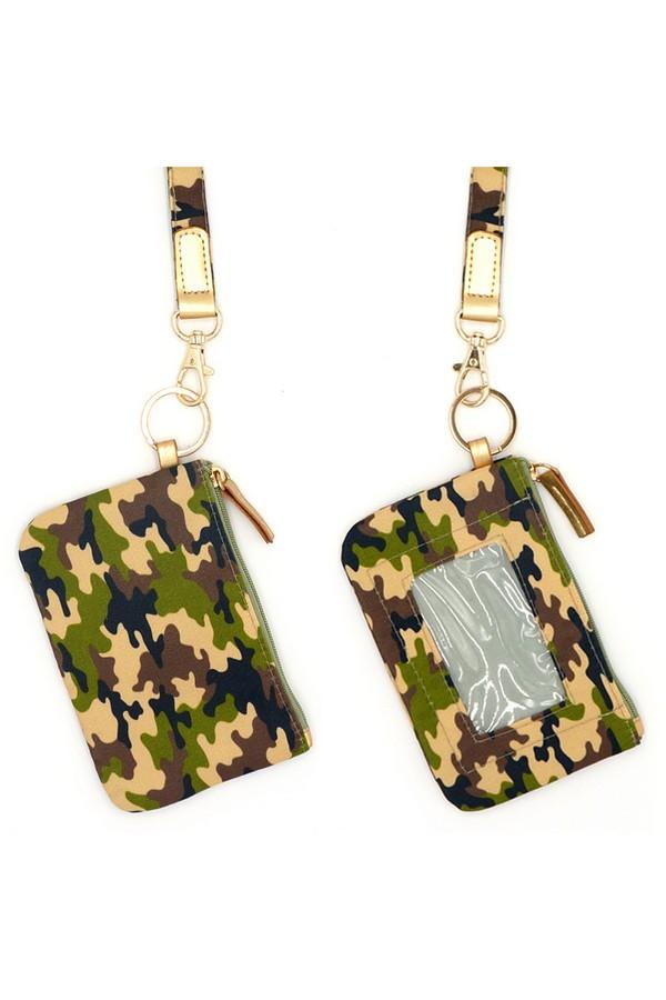 CAMO ID WALLET & DETACHABLE LANYARD image