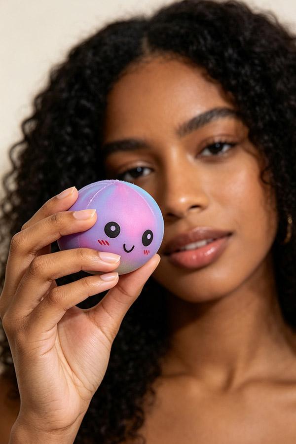 Rainbow Bun Squishy Fidget Toy image