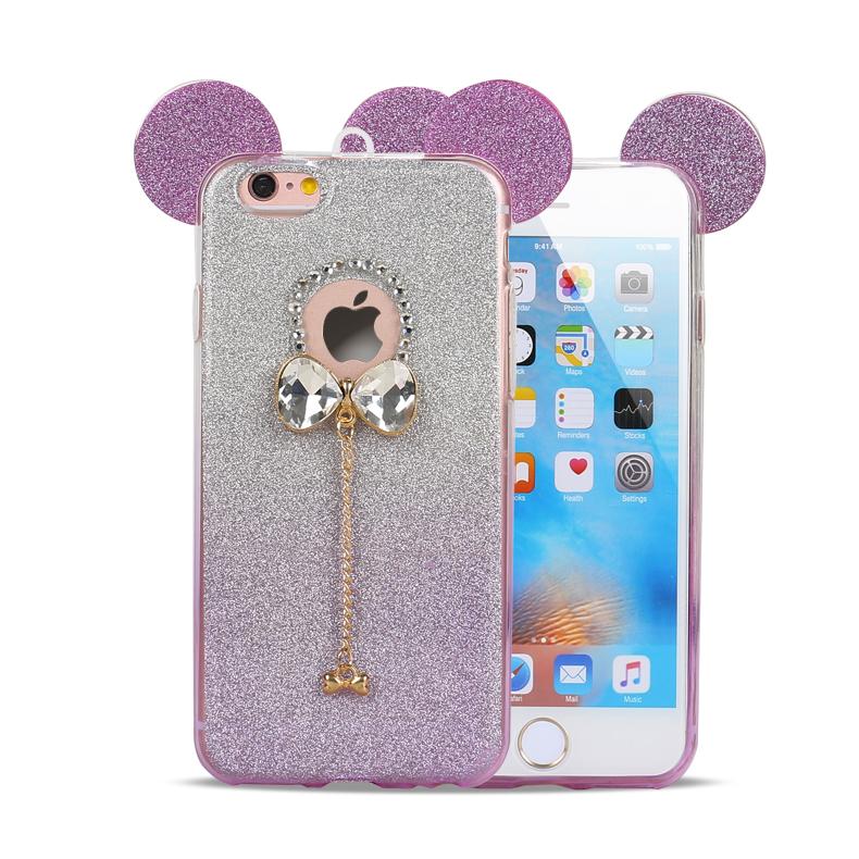 iPhone 6s / 6 4.7 Minnie Diamond Star Charm Case (Purple) image