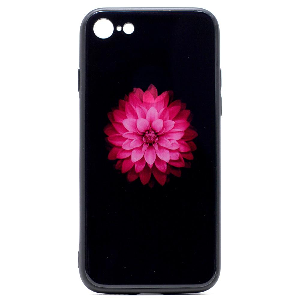 iPhone 8 / 7 Design Tempered Glass Hybrid Case (Lotus Flower) image
