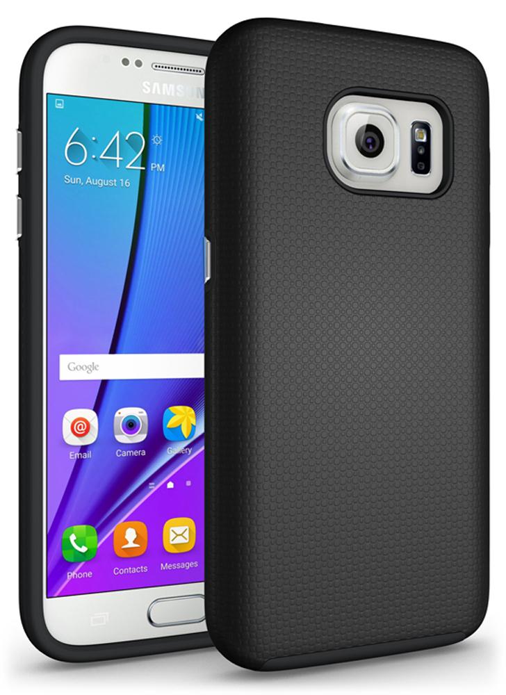 Samsung Galaxy S7 Rugged Hybrid Armor Case (Black)