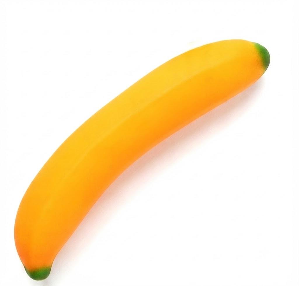 Jumbo Soft Squeeze Banana Stress Relief Toy– 6 PCS Wholesale Box image