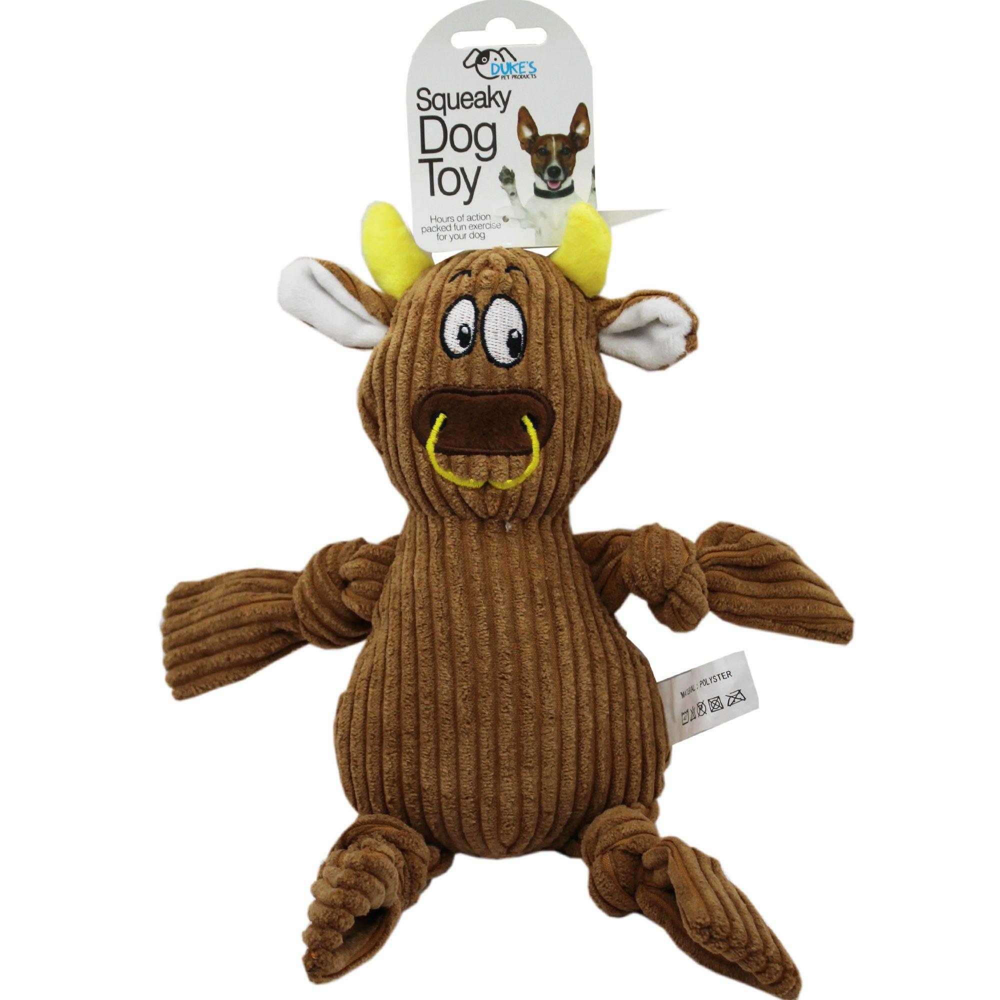 Animal-Shaped Plush Pet Squeaker Toy image
