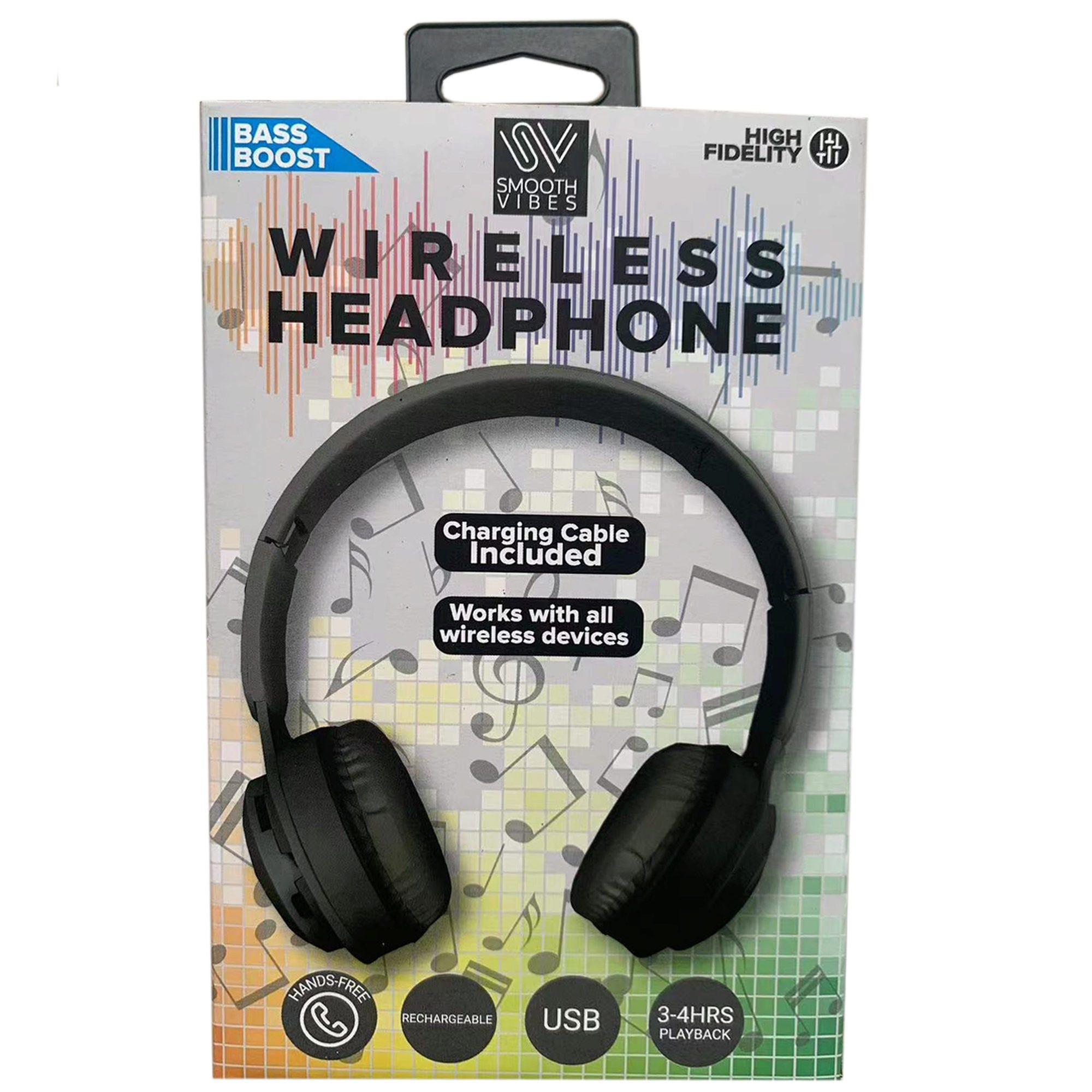 Black Wireless Over-Ear Headphone Set image