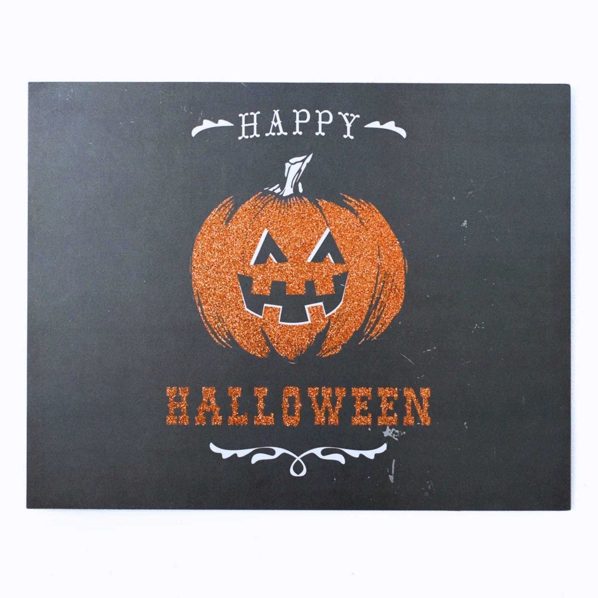My Mind's Eye 14" x 11" Halloween Pumpkin Standing Art image