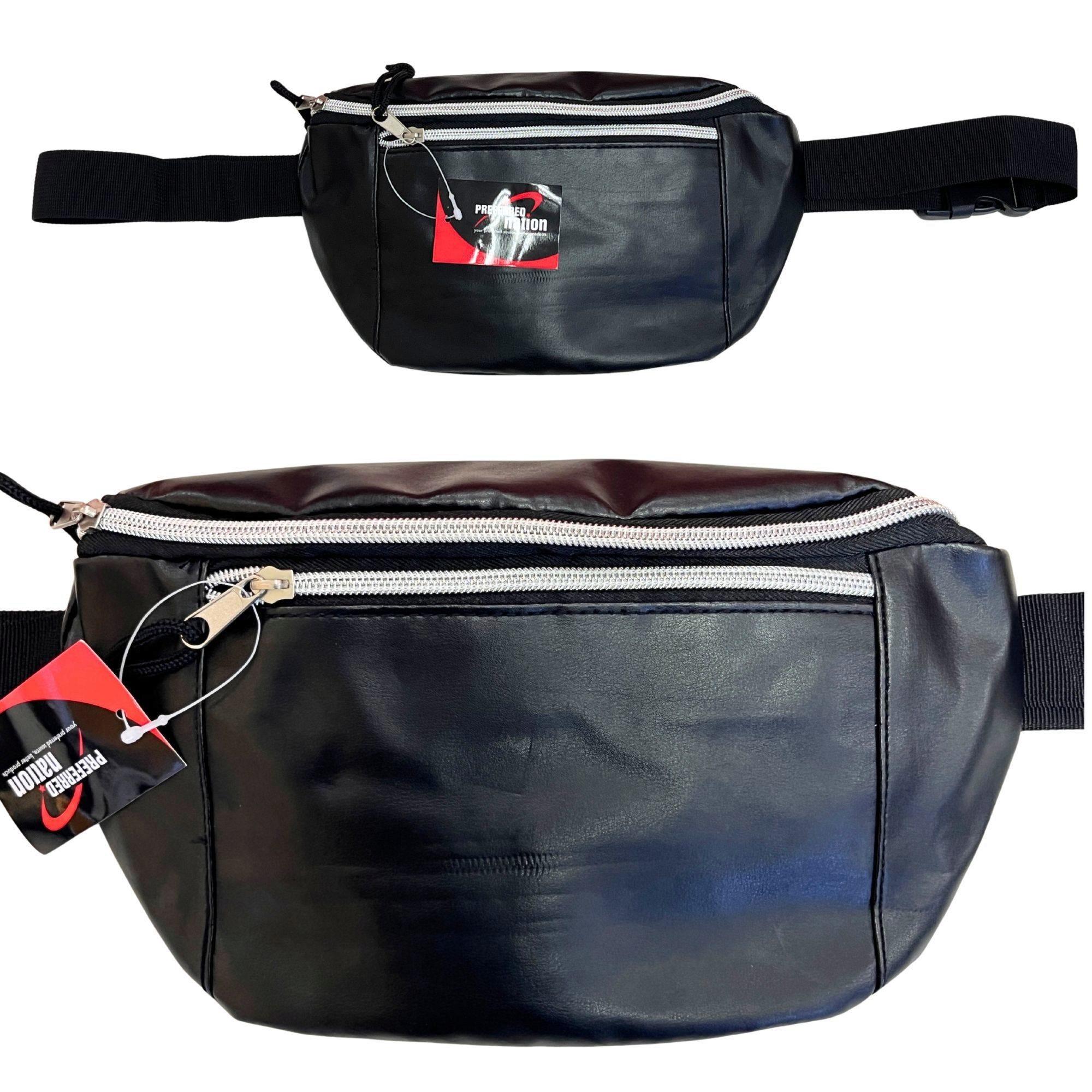Faux Leather Black Waist Bag image