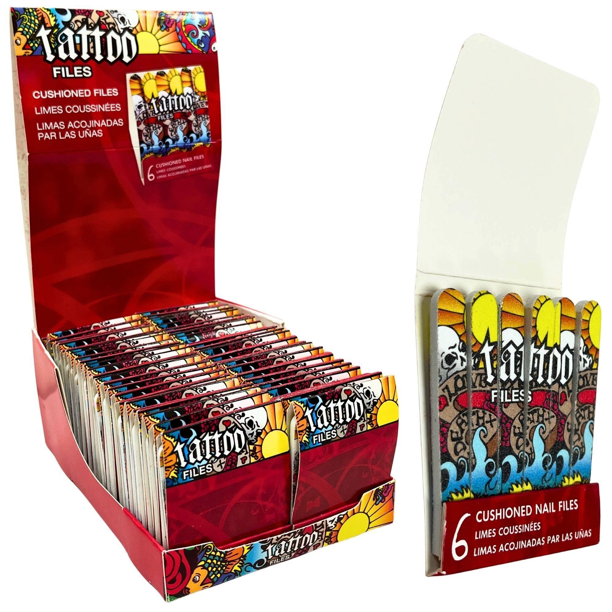 Tatoo Files Matchbook Nail Files in Countertop Display image