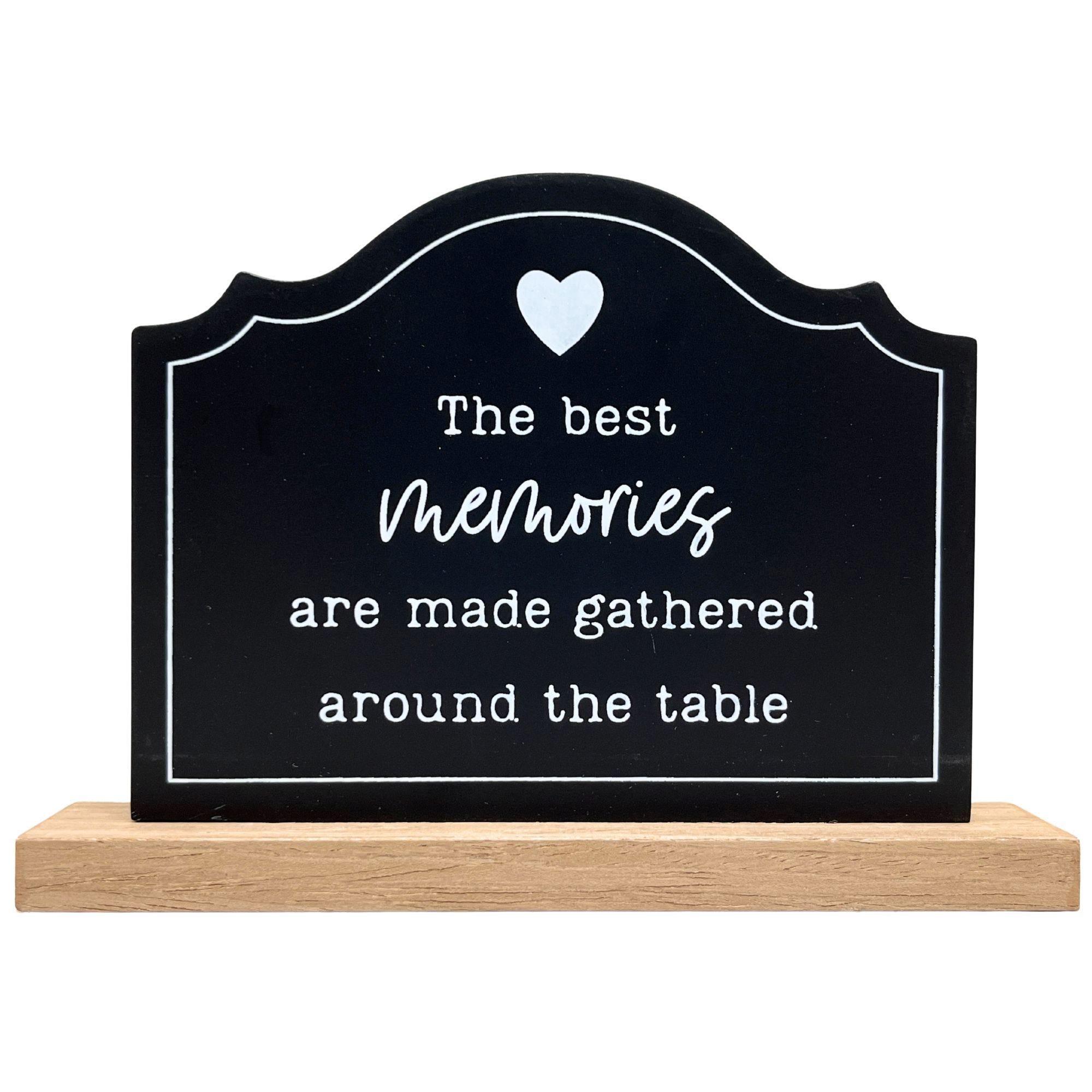 5" x 7" Black MDF Memories Décor Sign