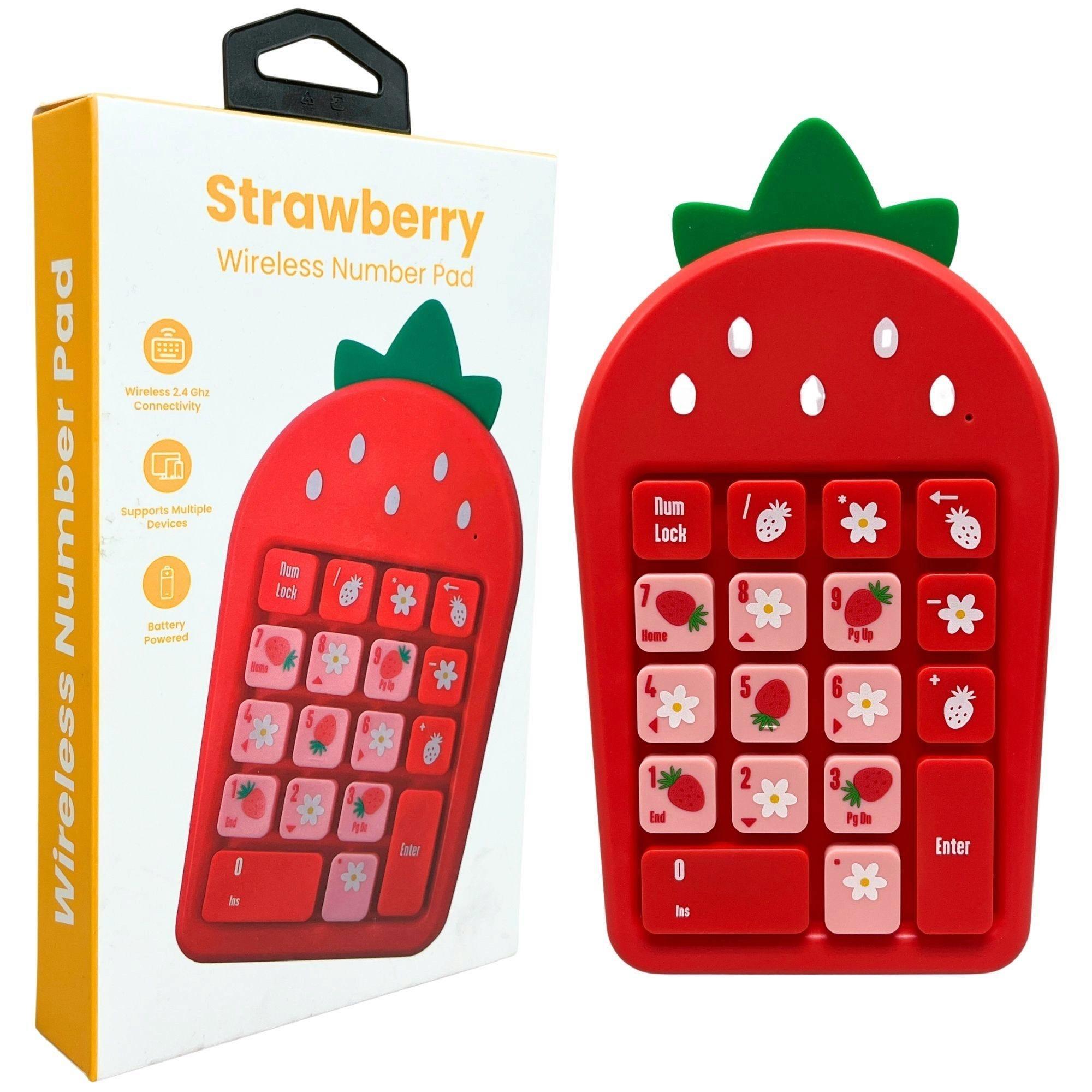 iJoy Wireless Molded Strawberry Number Pad for Laptops and Computers image