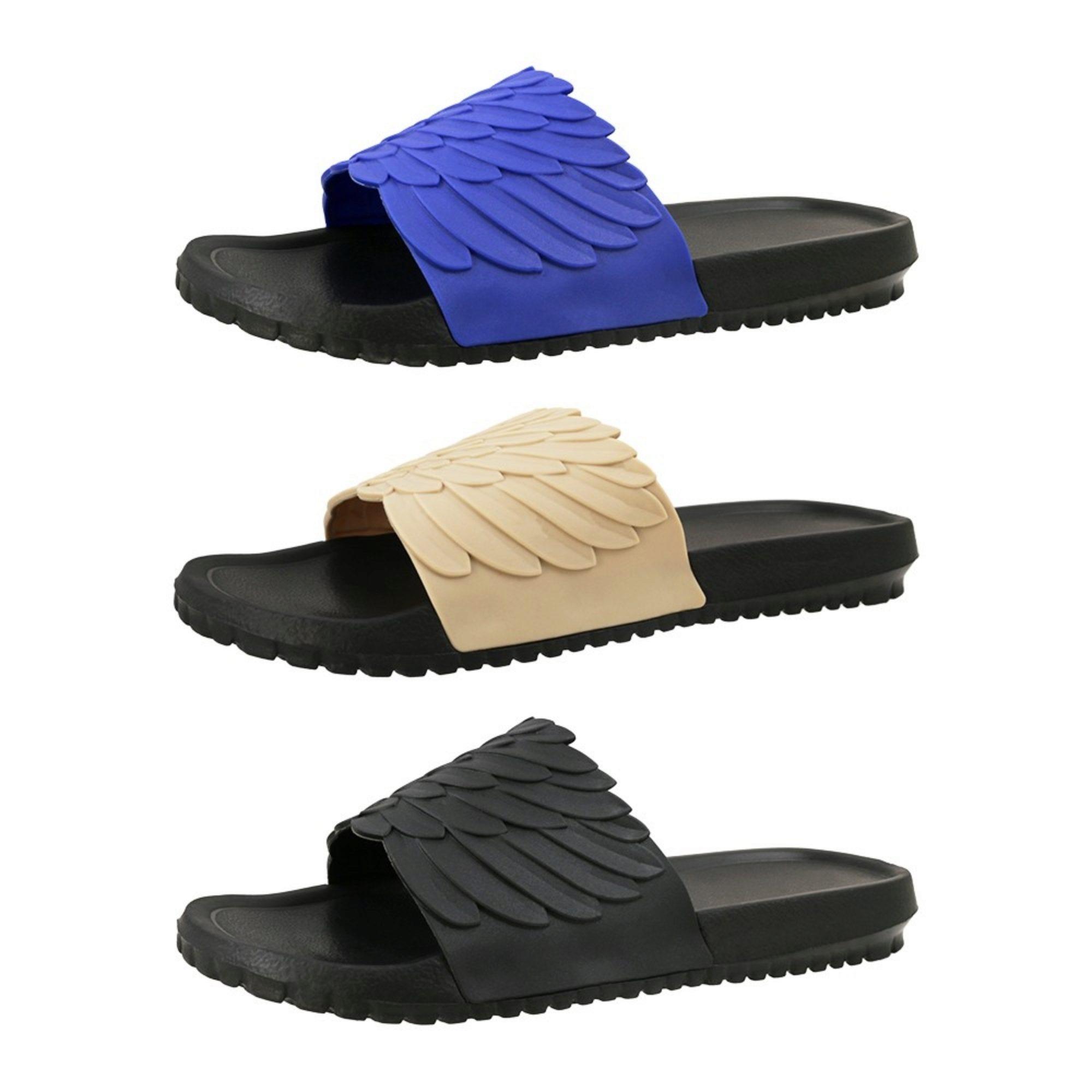 Men's Wing Strap Comfort Insole Slide Sandals in Assorted Colors Size 7-12 image